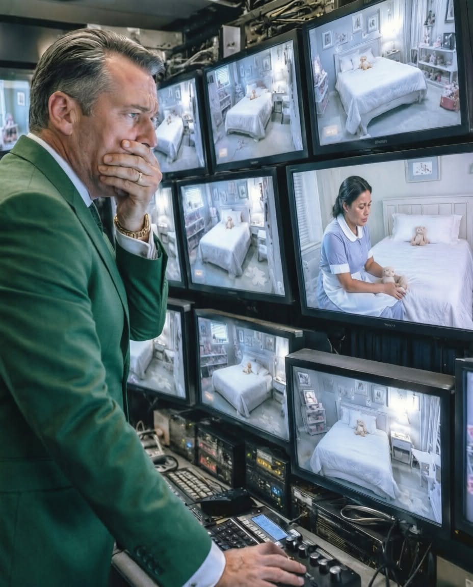 The billionaire pretended to go to Europe... But what he saw on the hidden cameras between his housekeeper and his daughters left him frozen