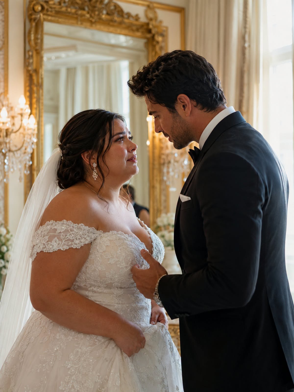 The Chubby Waitress Tried to Hide Herself on Her Wedding Day—Until the Mafia Boss Saw Her and Started Crying