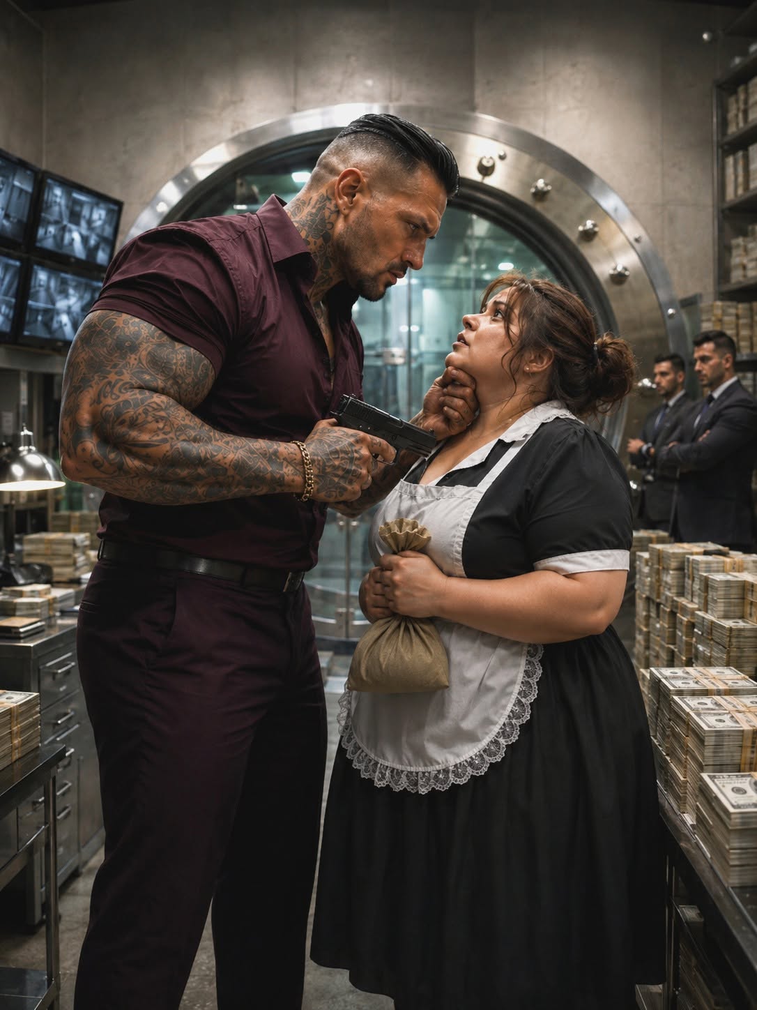 The Mafia Boss Found the Plus-Size Maid in His Burning Vault—But She Was Saving the One Treasure He Never Knew Existed