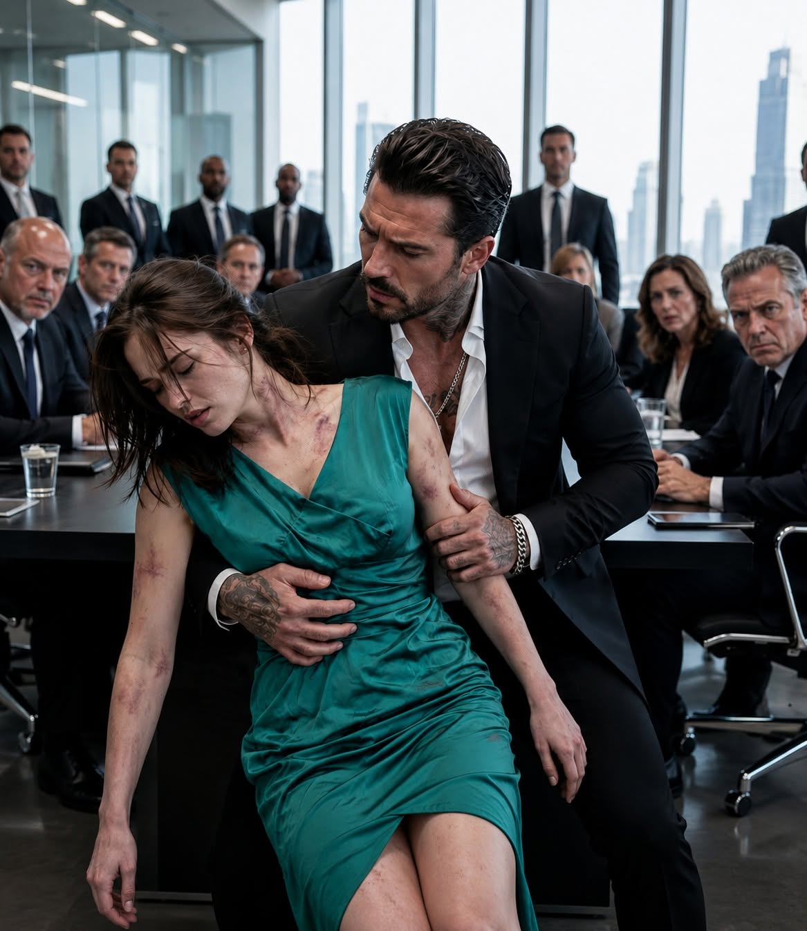 Too Bruised to Stand, She Collapsed in the Room — The Mafia Boss’s Strong Hands Changed Her Fate