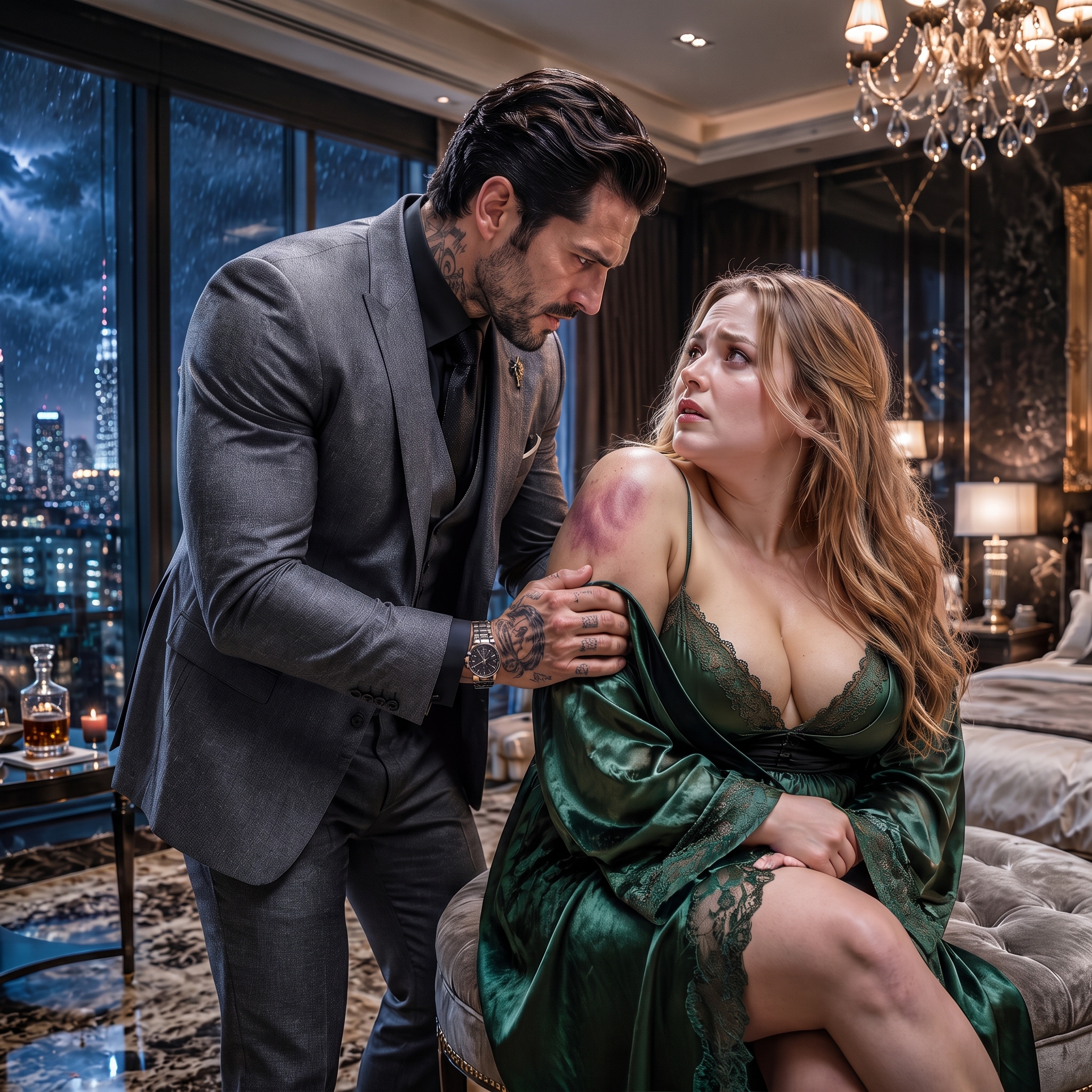 "Who Dared Touch You?" The Furious Mafia Boss Roared, Seeing The Bruise On His Wife's Arm