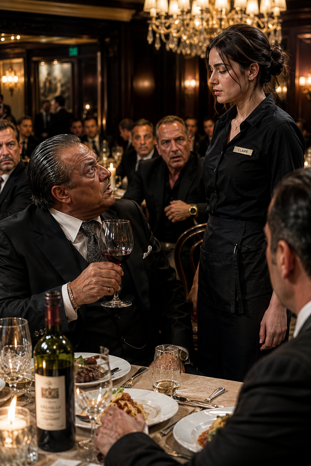 Mafia Boss Ordered Wine in Italian — He Froze When the Poor Waitress Answered Back Fluently