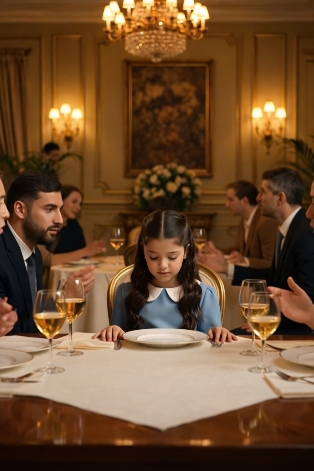 The Little Girl Said Nothing All Night… Until She Saw the Waiter and Changed Everything With One Word