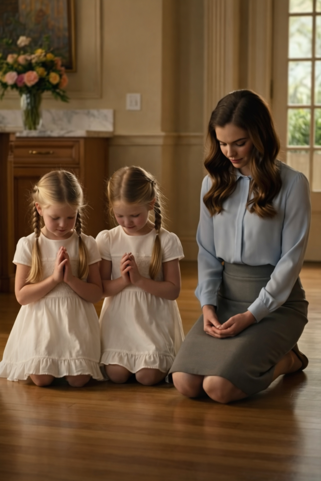 The Millionaire Walked Into the Kitchen Angry… Then the Nanny and His Twins Dropped to Their Knees