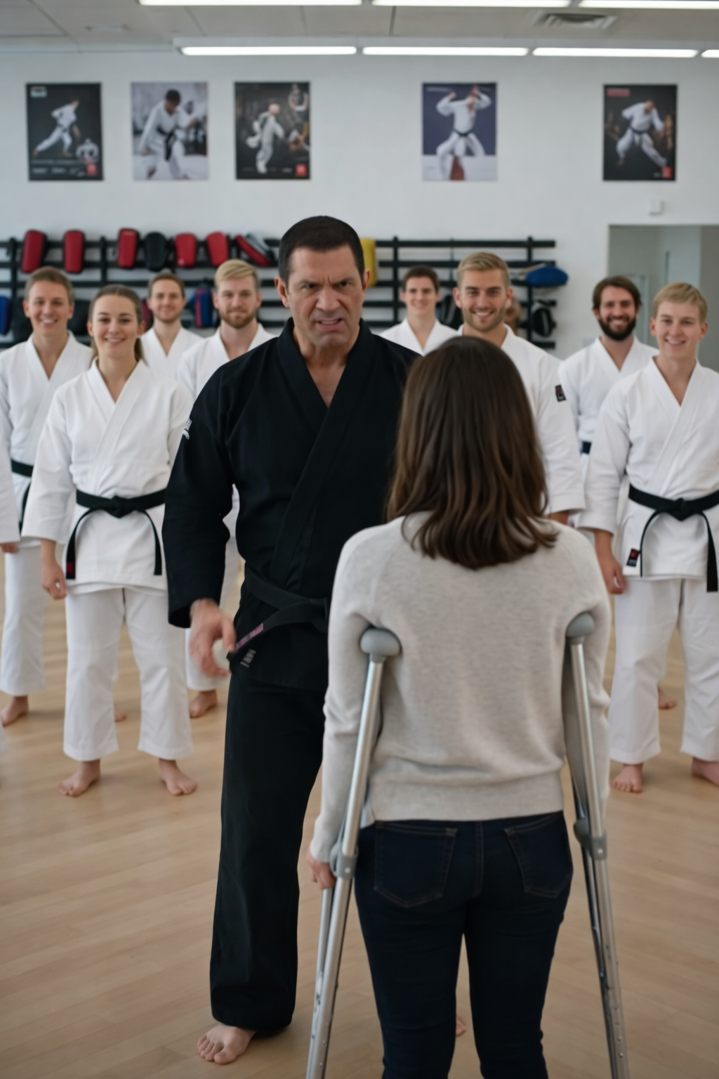 The Martial Arts Master Mocked the Disabled Woman in Front of Everyone… Until She Revealed Why She Had Really Come