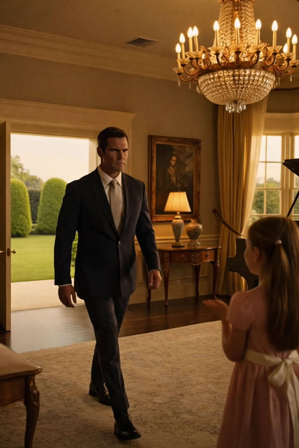 The Wealthy Guests Laughed When the Little Girl Approached His Wheelchair… Then He Asked Her to Stay