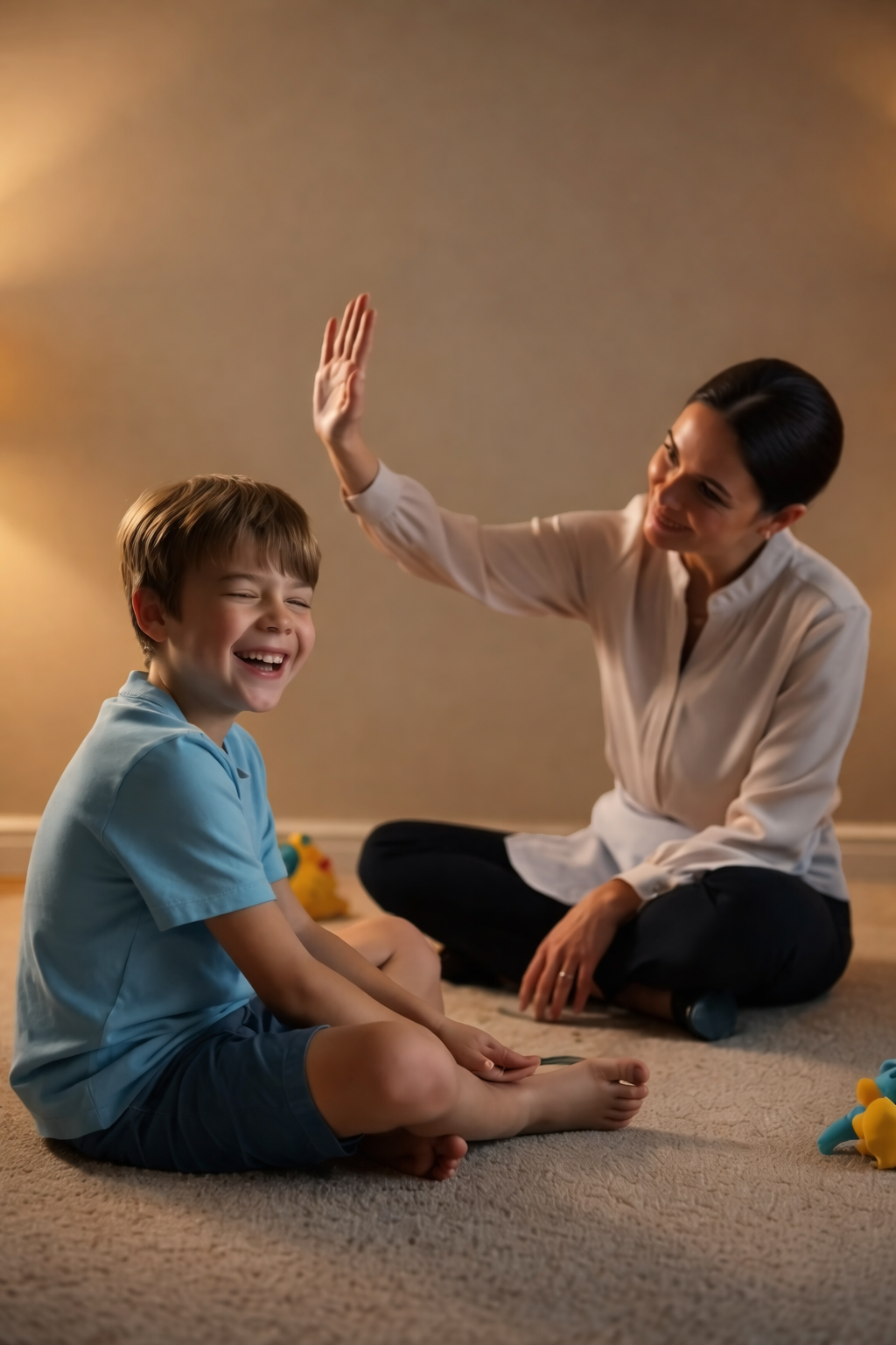 The Rich Father Thought the Maid Was Hiding Something… Then the Hidden Cameras Showed Her on the Floor With His Paralyzed Son