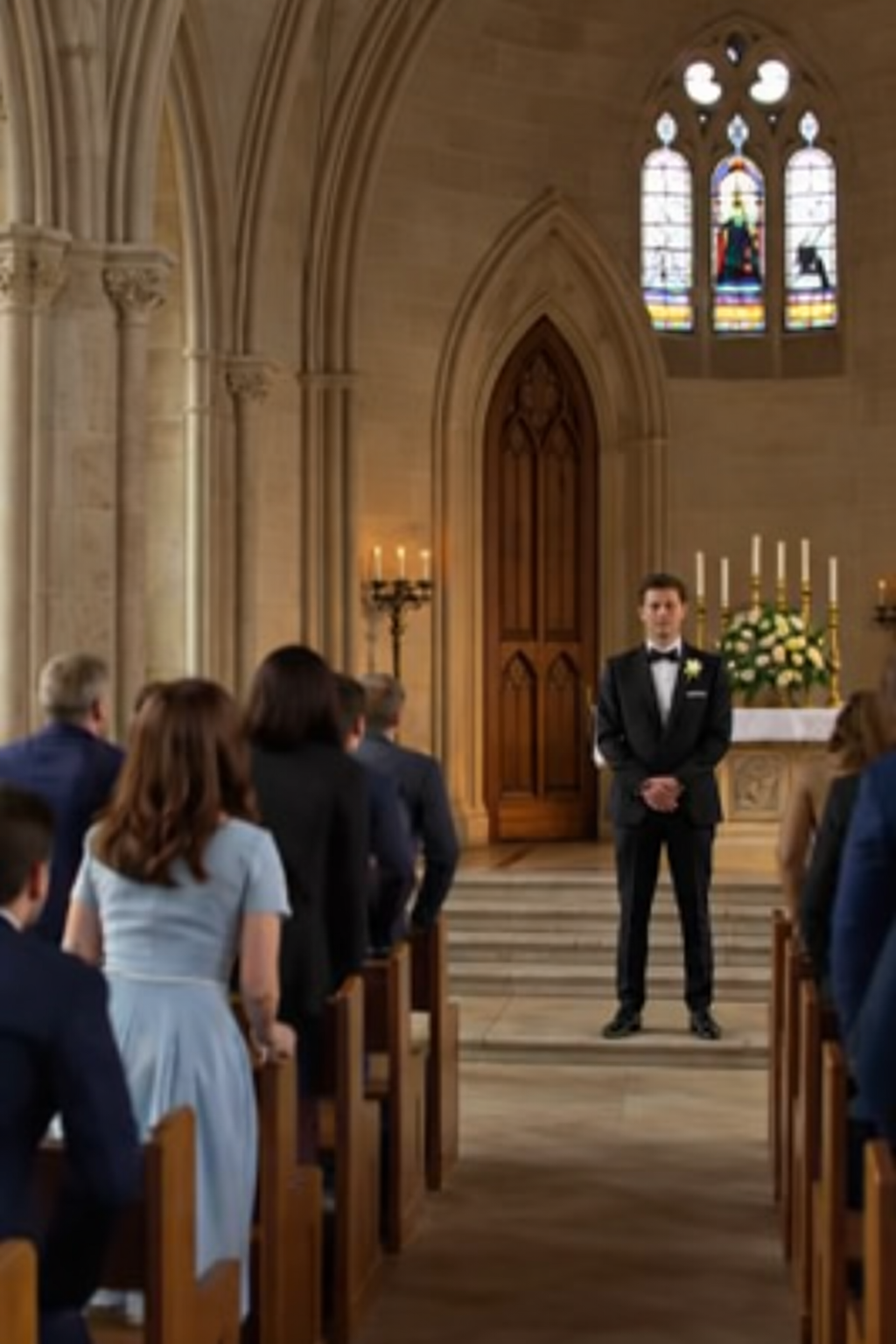 N06-The wedding fell into complete silence… because the bride was still waiting for the most important guest.