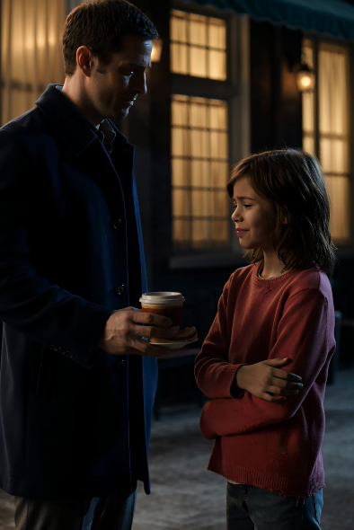 The Little Girl Never Drank the Coffee He Bought Her… Then He Followed Her Into the Alley and Broke Down
