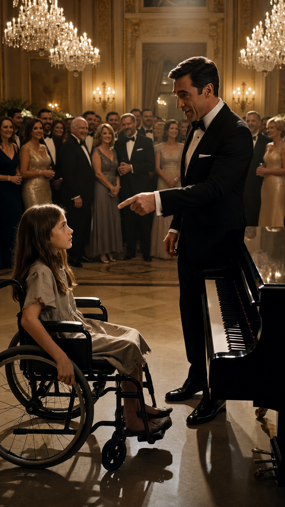 The Rich Man Mocked the Girl in the Wheelchair… Until She Played the Melody Only His Lost Daughter Could Know