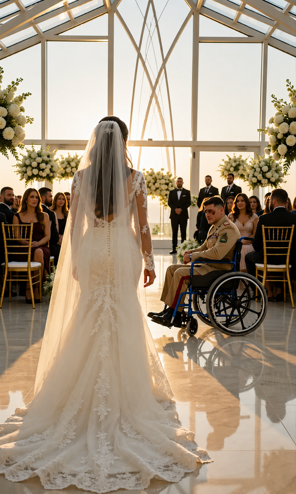 Todos pensaron que Elena se casaba con Matthew por dinero… hasta que descubrieron que él perdió las piernas para salvarla