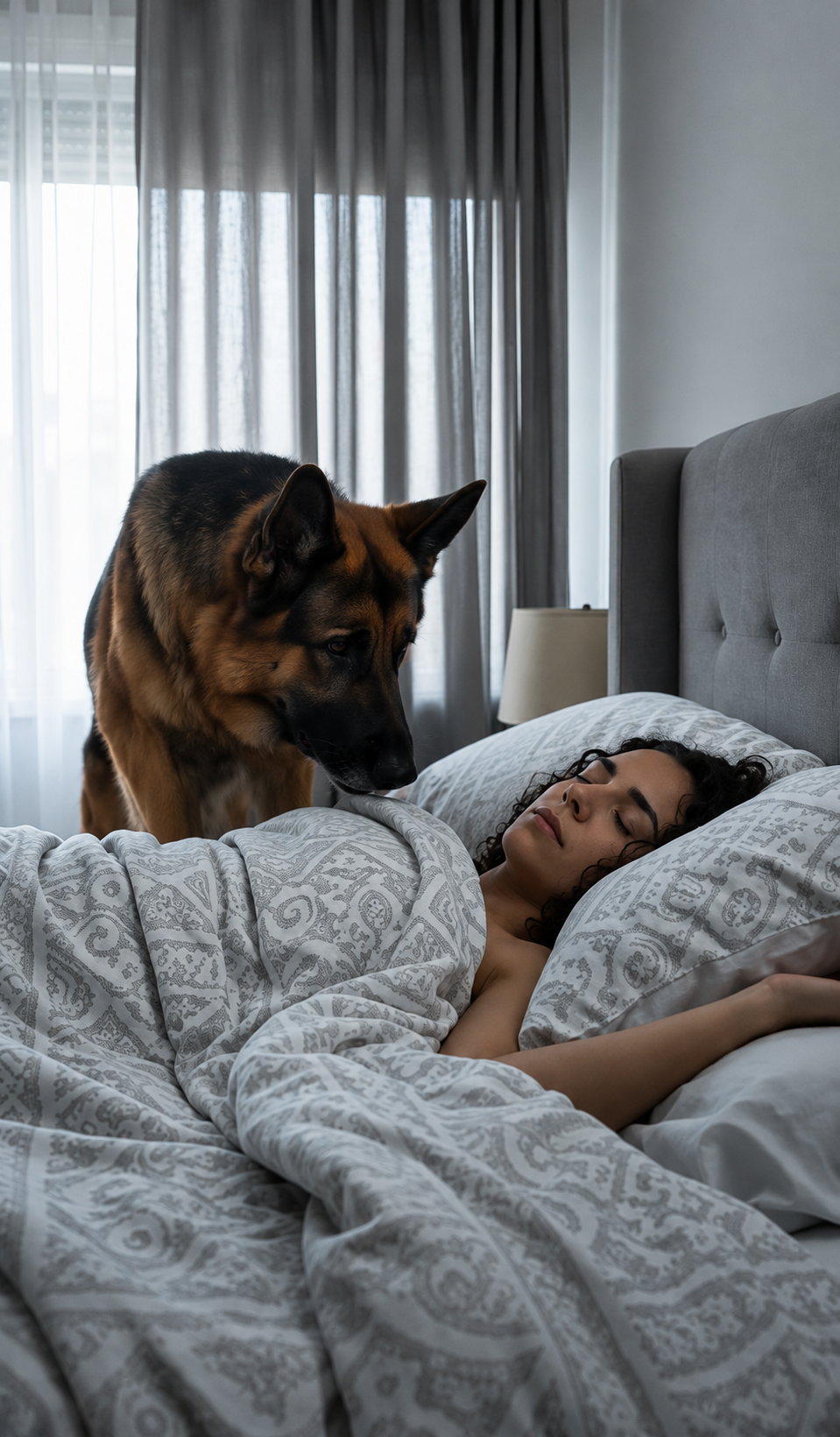 Mi perro me despertó a las seis de la mañana… y lo que vi en la cámara de seguridad me dejó helada