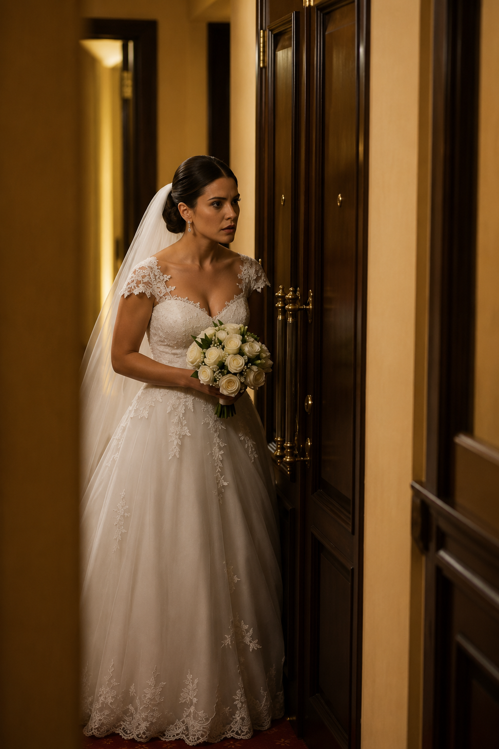 Escuchó a su suegra preguntar si ella sospechaba algo… y decidió revelar la traición en plena boda