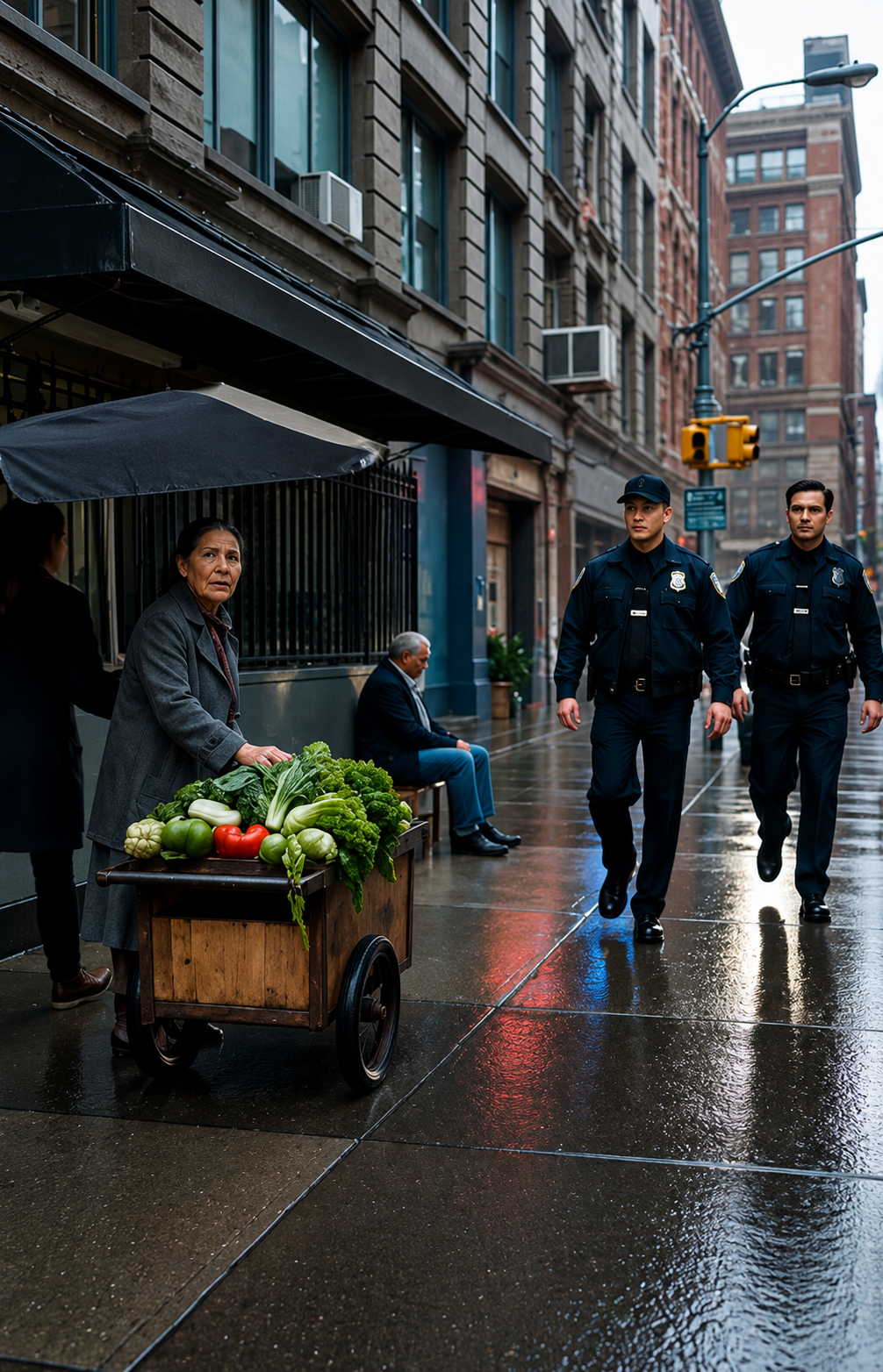 The Officer Felt Sorry For The Poor Grandma Selling Vegetables… Until He Looked Under The Lettuce