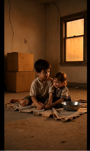 Two Abandoned Children Sat Hungry In An Empty Room… Then The Little Boy Whispered, “Mom Said She’d Come Back”