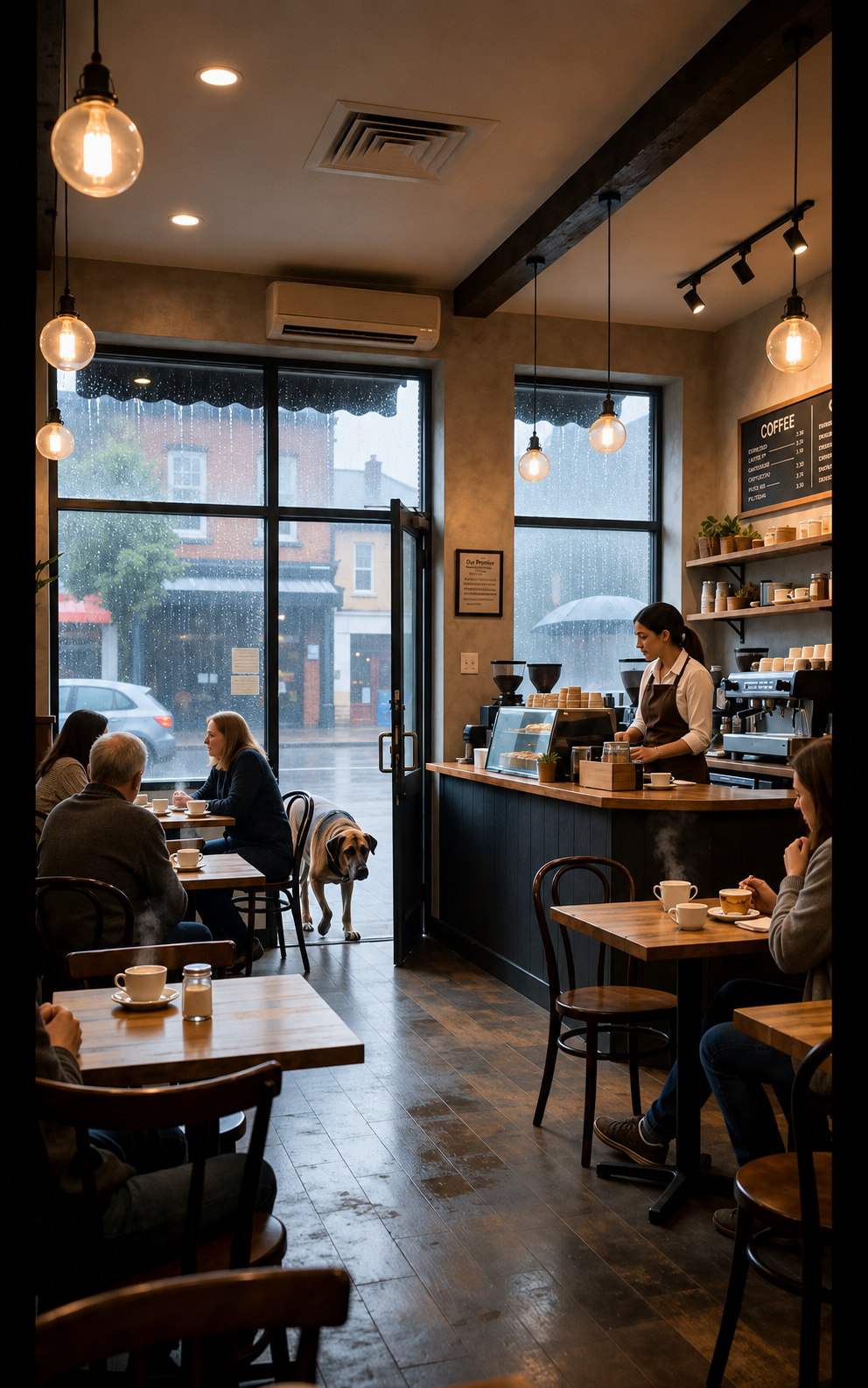 La barista lloró al descubrir por qué aquel perro entraba todos los días al café y la miraba en silencio