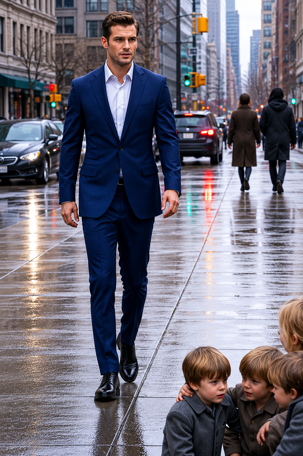 A Millionaire Saw His Ex-Girlfriend Begging on the Street… With Three Little Boys Who Looked Exactly Like Him