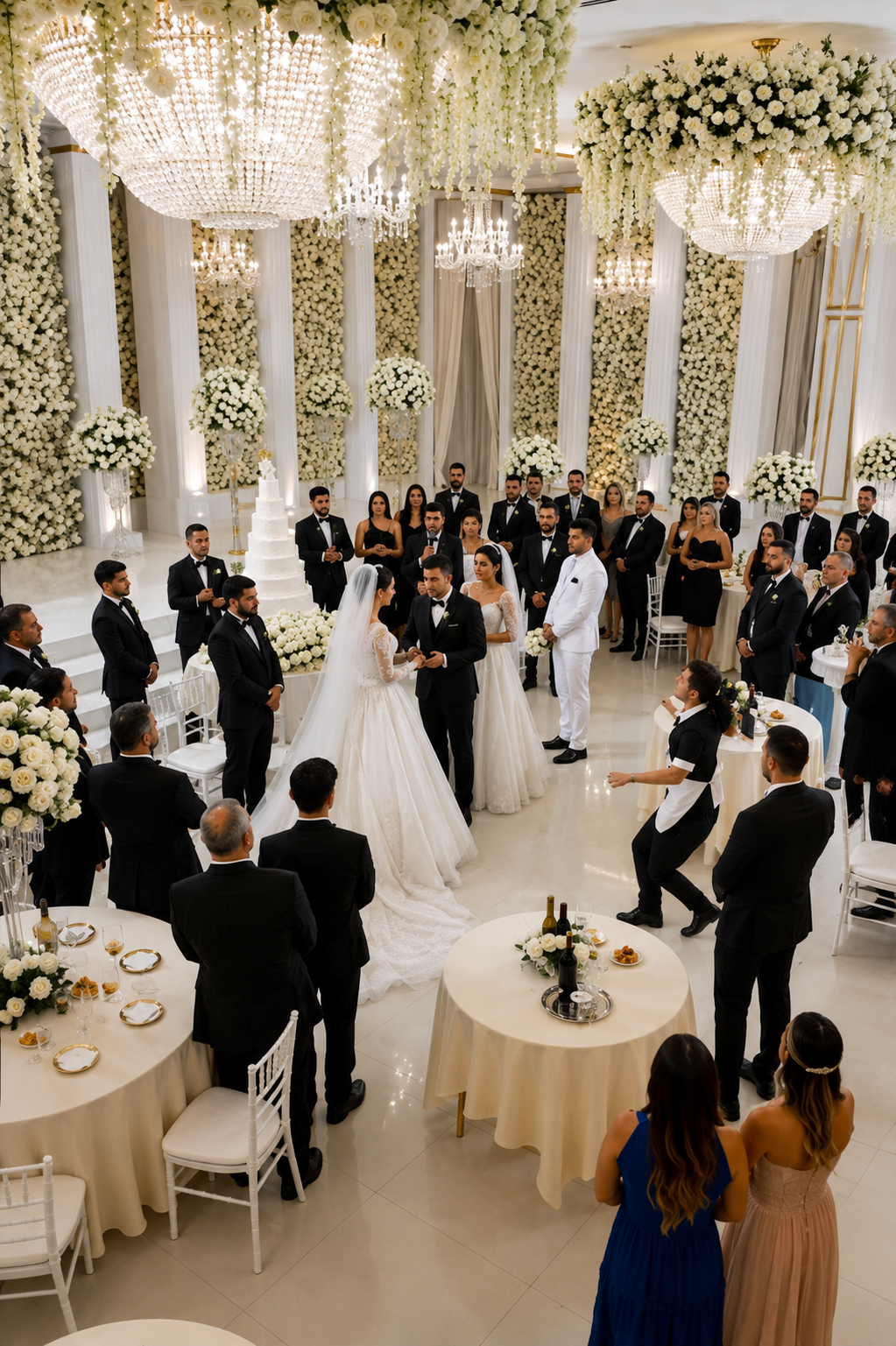 La criada interrumpió una boda de lujo frente a todos… porque acababa de salvarle la vida al novio