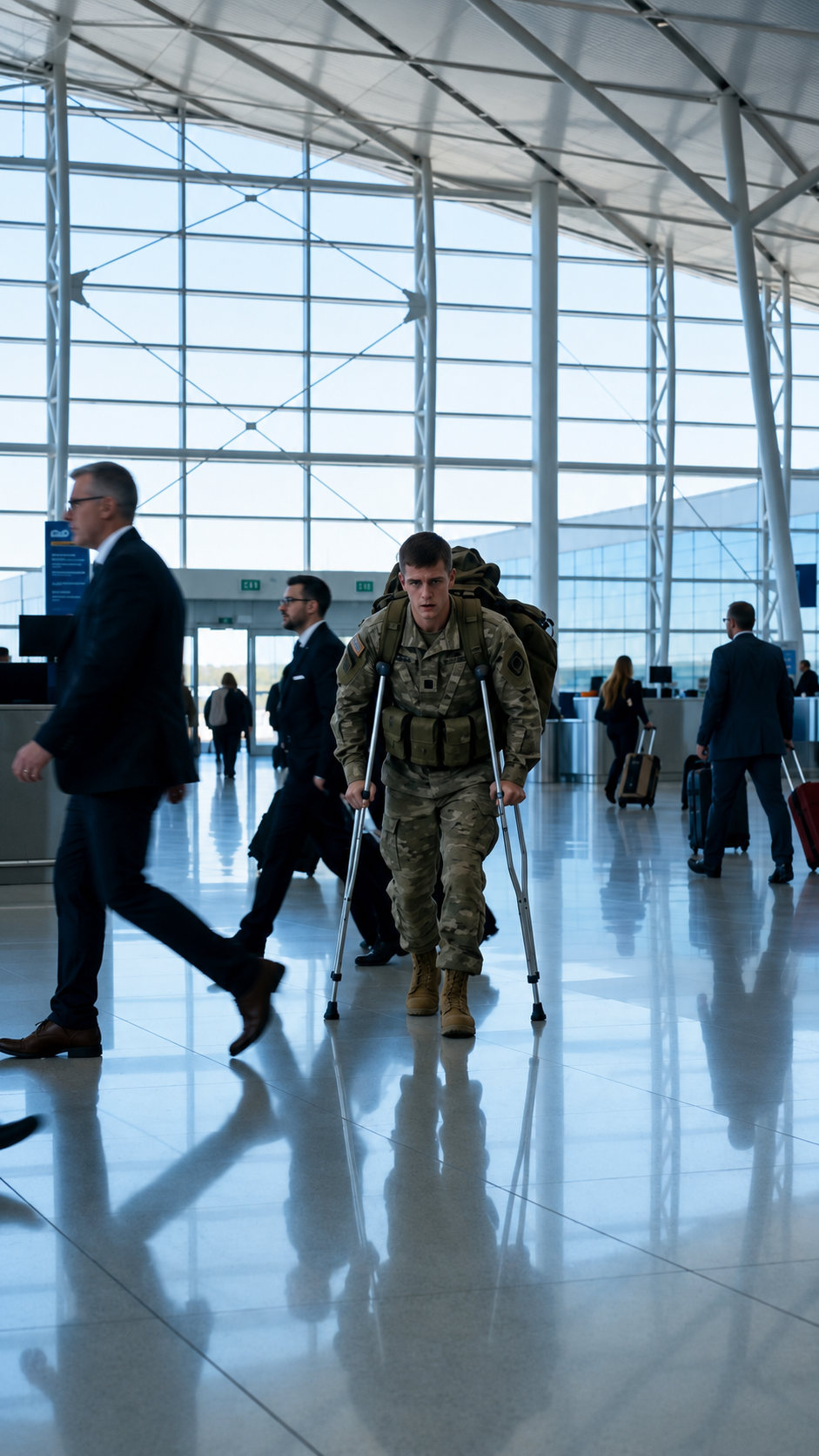 Un soldado creyó que su perro militar había muerto… hasta que lo vio correr hacia él en medio del aeropuerto