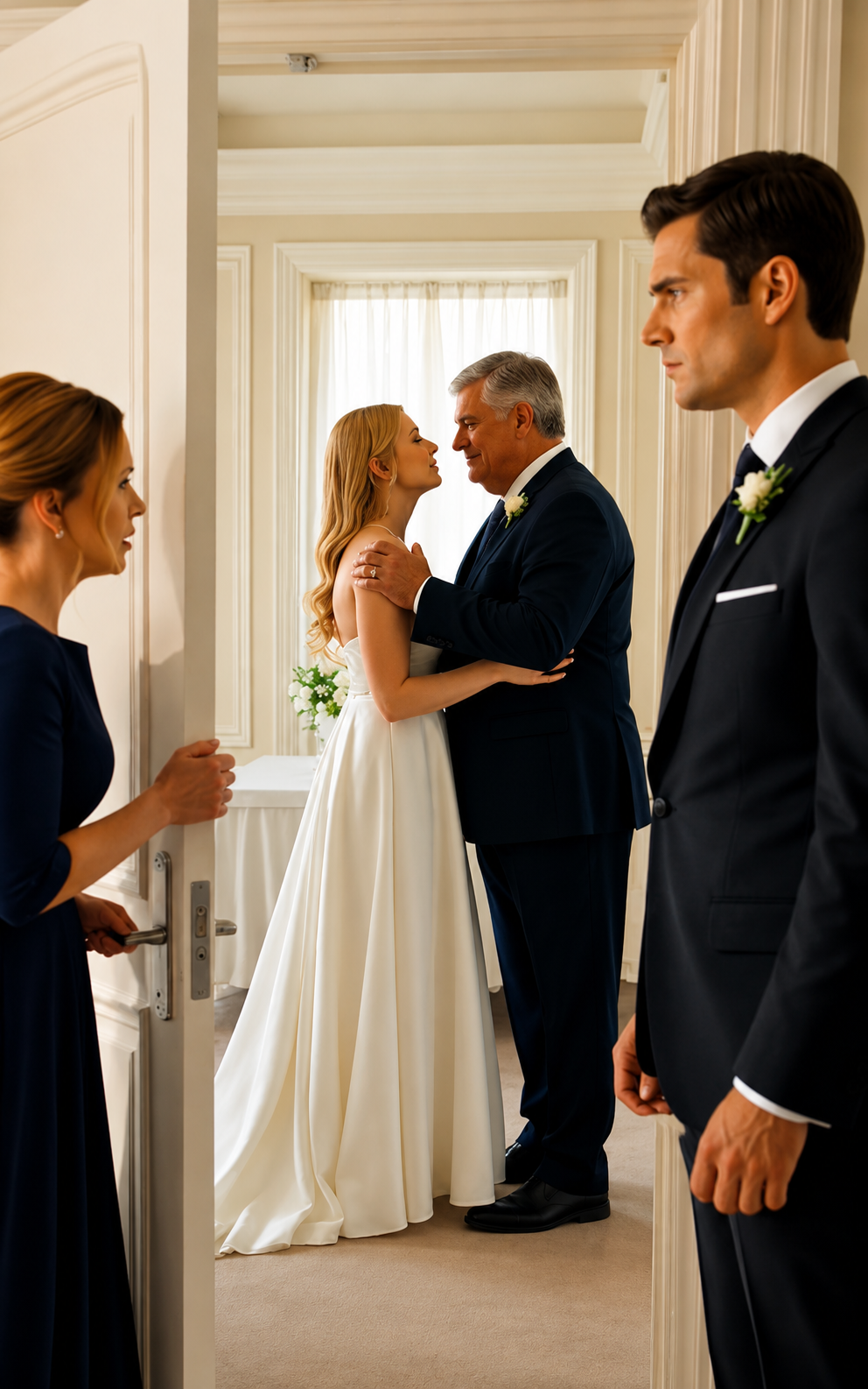 On His Wedding Day, His Mother Caught The Bride With His Father… But The Groom Said, “Not Yet”