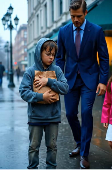 The Rich Man Tried to Help a Homeless Boy in the Rain… But the Photo in His Bag Exposed Everything