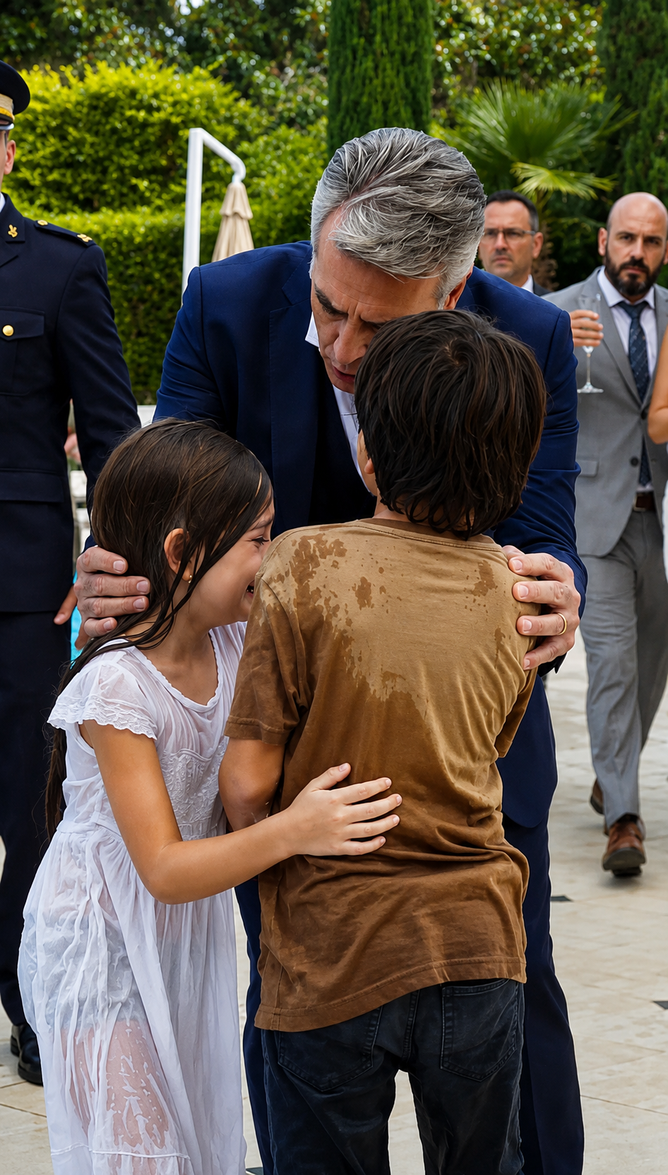 Un niño rescató a una niña de la piscina de una mansión… y reveló el secreto que dejó helado a su abuelo