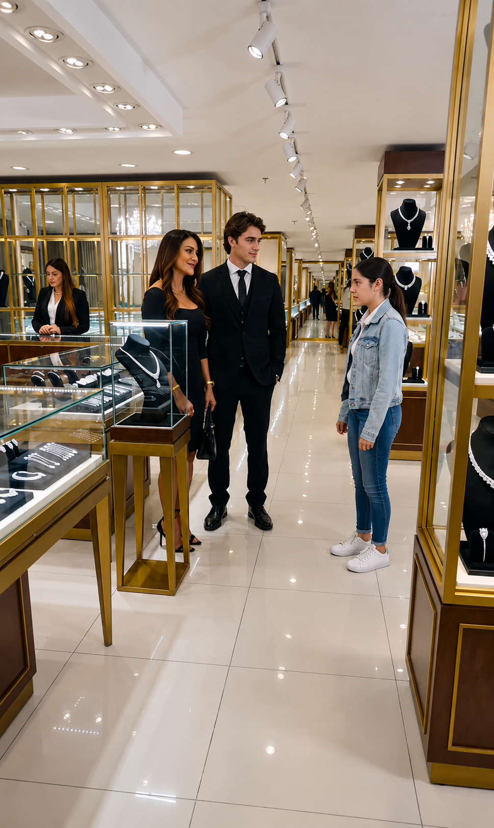 Una joven pobre entró a una joyería de lujo y fue humillada… hasta que reveló que el anillo de diamantes pertenecía a su madre desaparecida