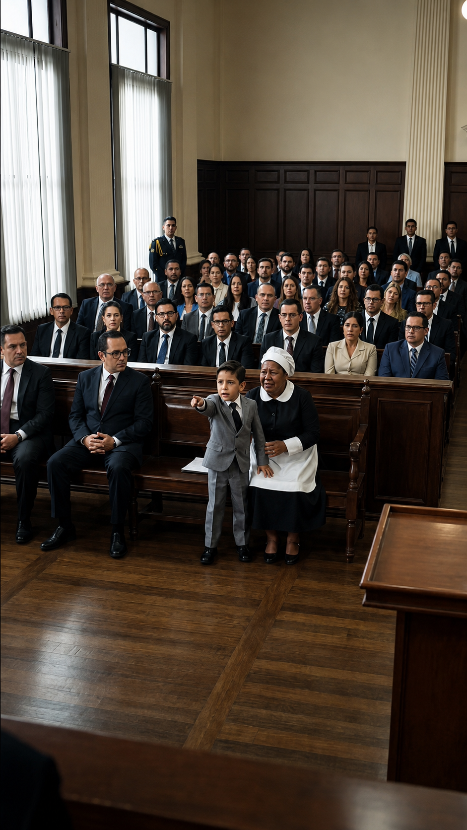 Parte 1-2 El juez estaba a punto de quitarle la custodia a una madre… hasta que su hijo gritó desde el fondo: “¡Él está mintiendo!