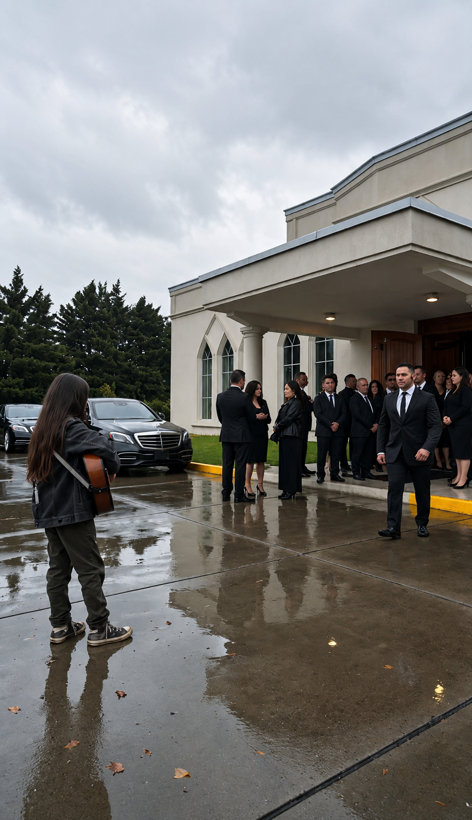 Intentaron echar a la cantante del funeral… hasta que su canción reveló que era la hija secreta del difunto