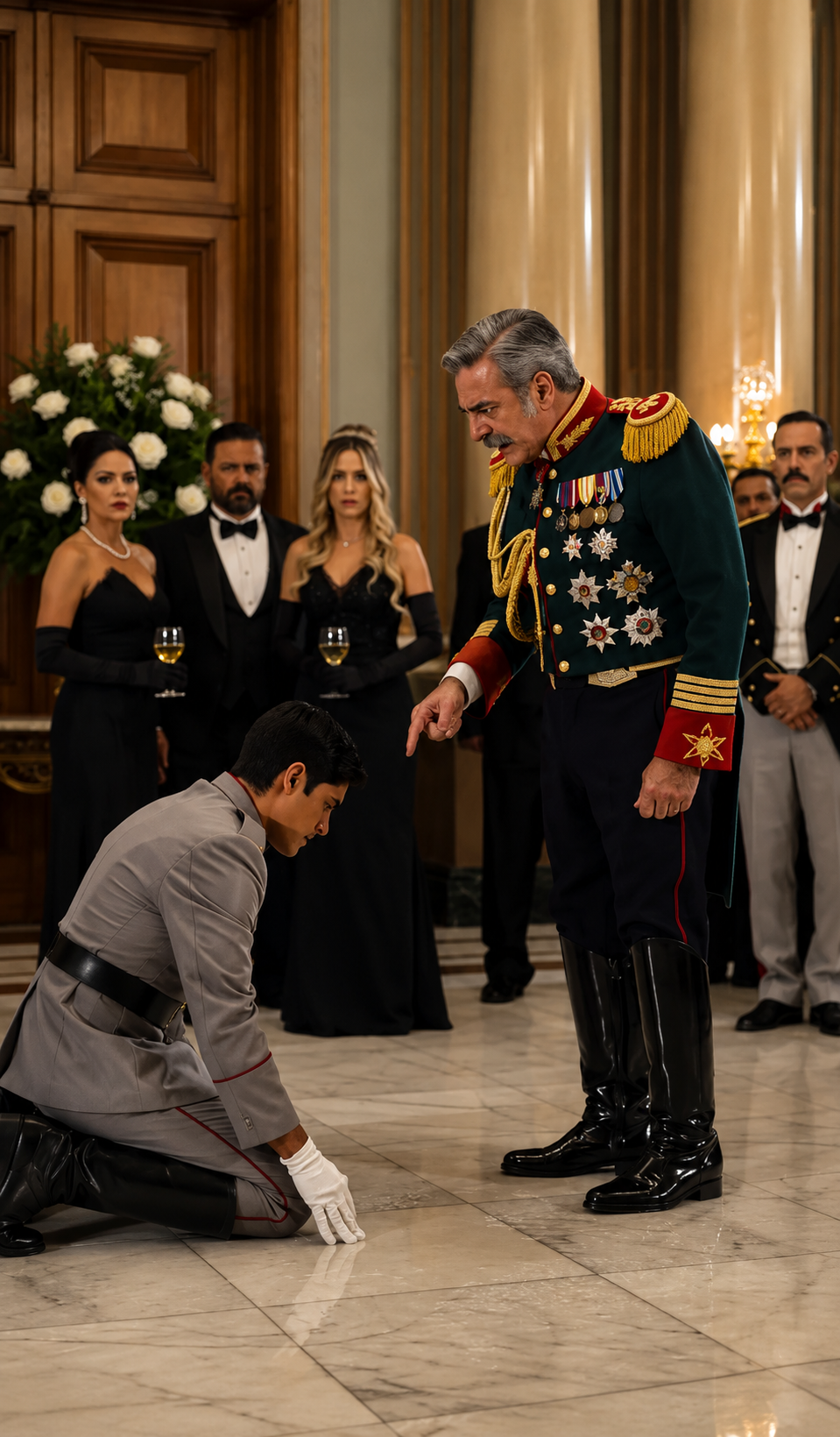 Un cadete fue humillado en una gala militar… hasta que su medalla reveló que era el hijo secreto del general