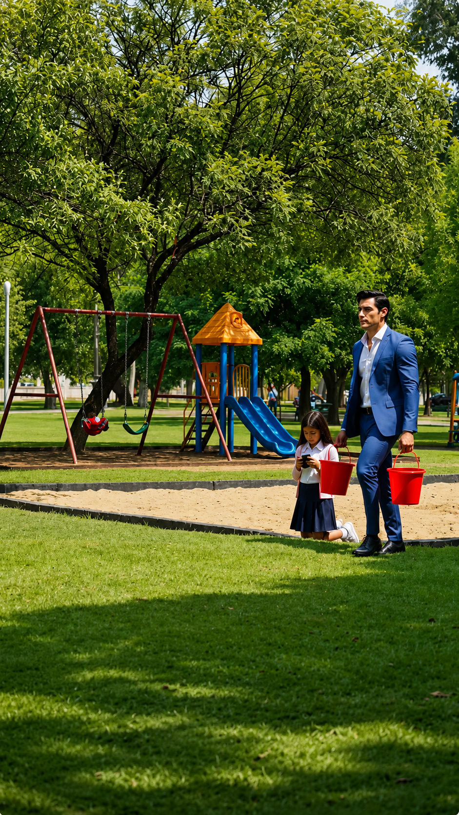Una niña pobre encontró una foto vieja en el parque… y el hombre rico se quedó helado al reconocer a la mujer desaparecida