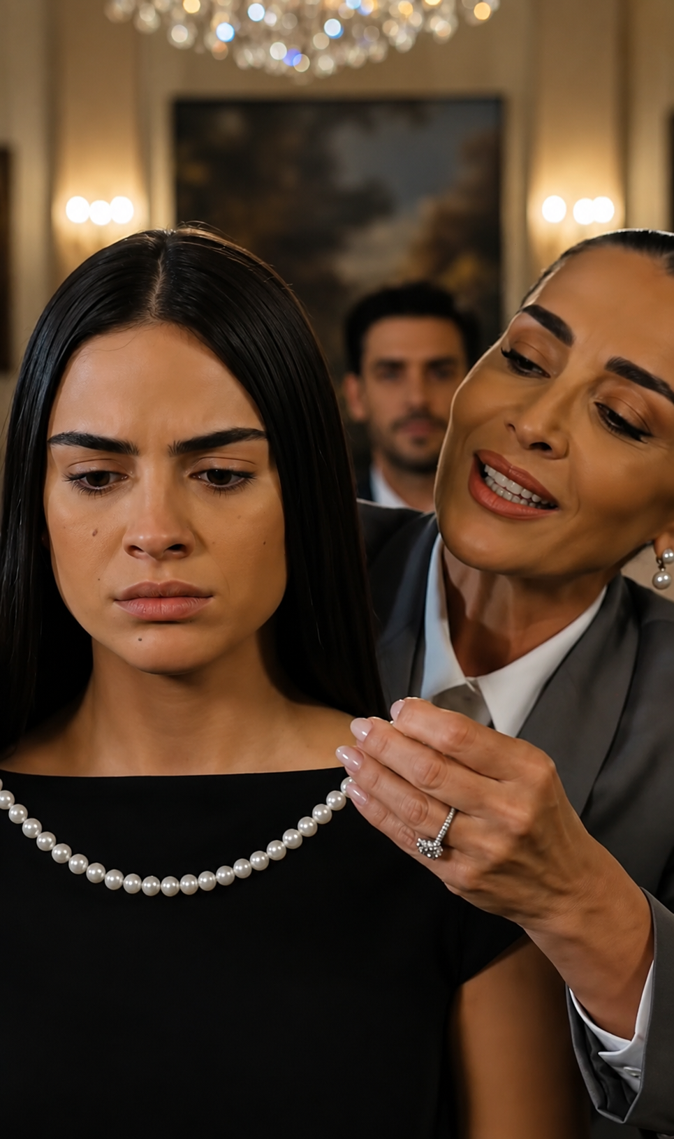 Le Puso El Collar De La Familia Para Aceptarla… Pero Ella Reconoció La Joya Que Su Madre Llevaba La Noche Que Desapareció