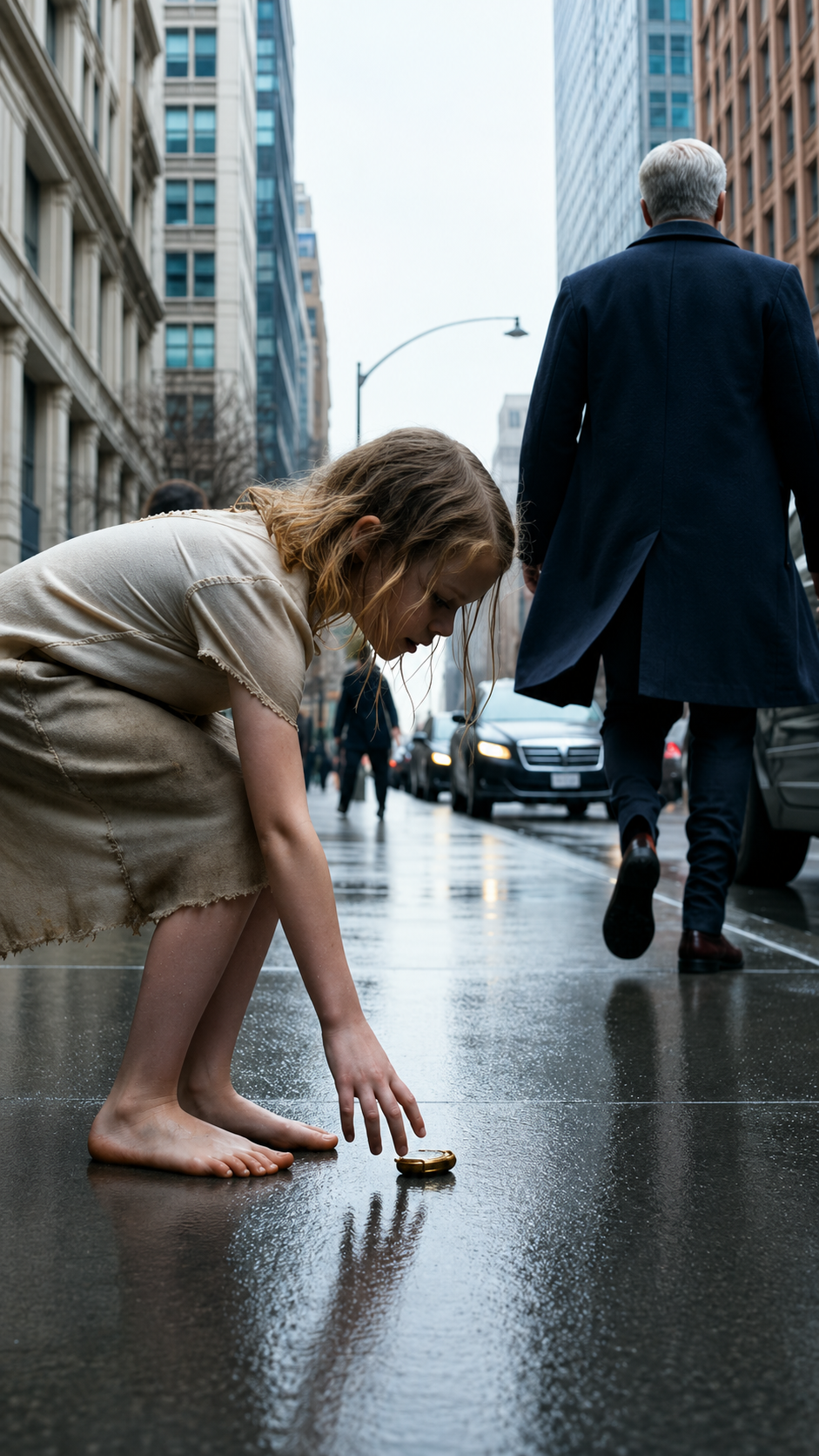 A Billionaire Dropped His Diamond Locket… Then a Homeless Girl Recognized the Woman Inside