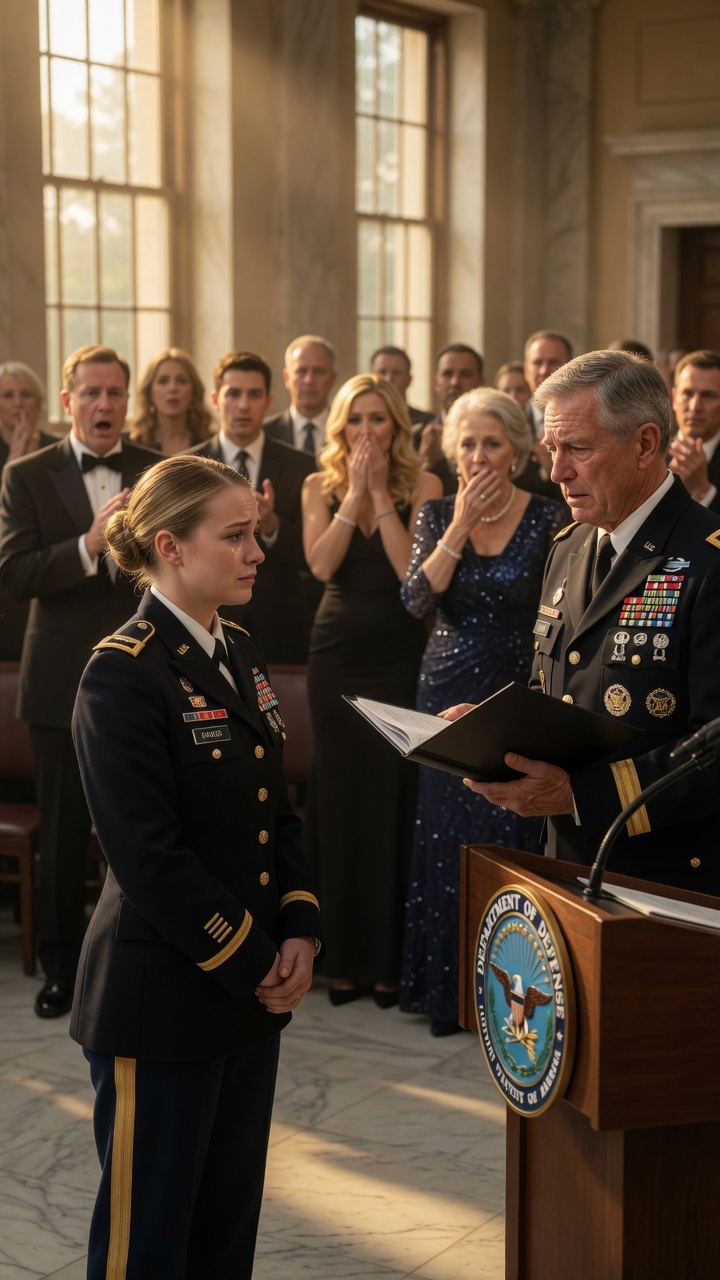 The Female Officer Stood Before The General… But The File In His Hands Revealed She Was His Lost Daughter