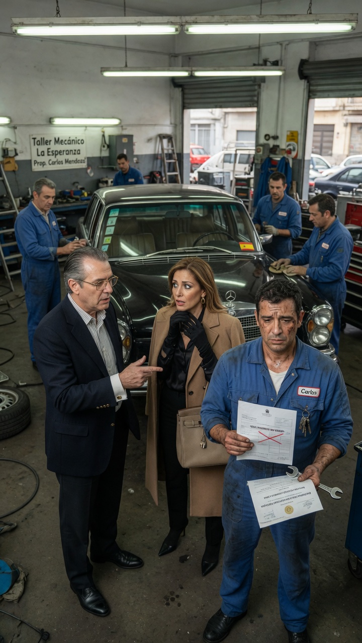 P1-Los Millonarios Se Negaron A Pagarle Al Mecánico… Pero El Documento Del Taller Reveló Que El Coche Ya No Era Suyo