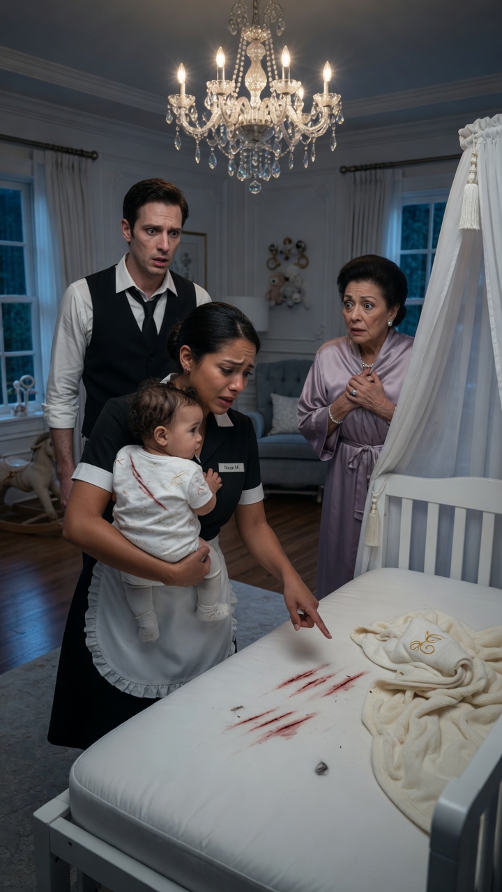The Billionaire’s Baby Wouldn’t Stop Crying… Until The Poor Maid Lifted The Blanket And Exposed The Truth