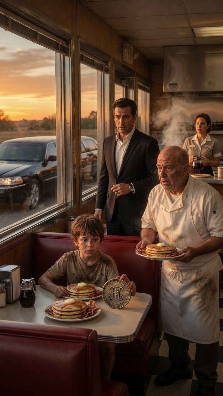 A Starving Boy Sat Alone In A Diner With A Plate Of Pancakes… But The Old Coin In His Hand Made The Millionaire Freeze