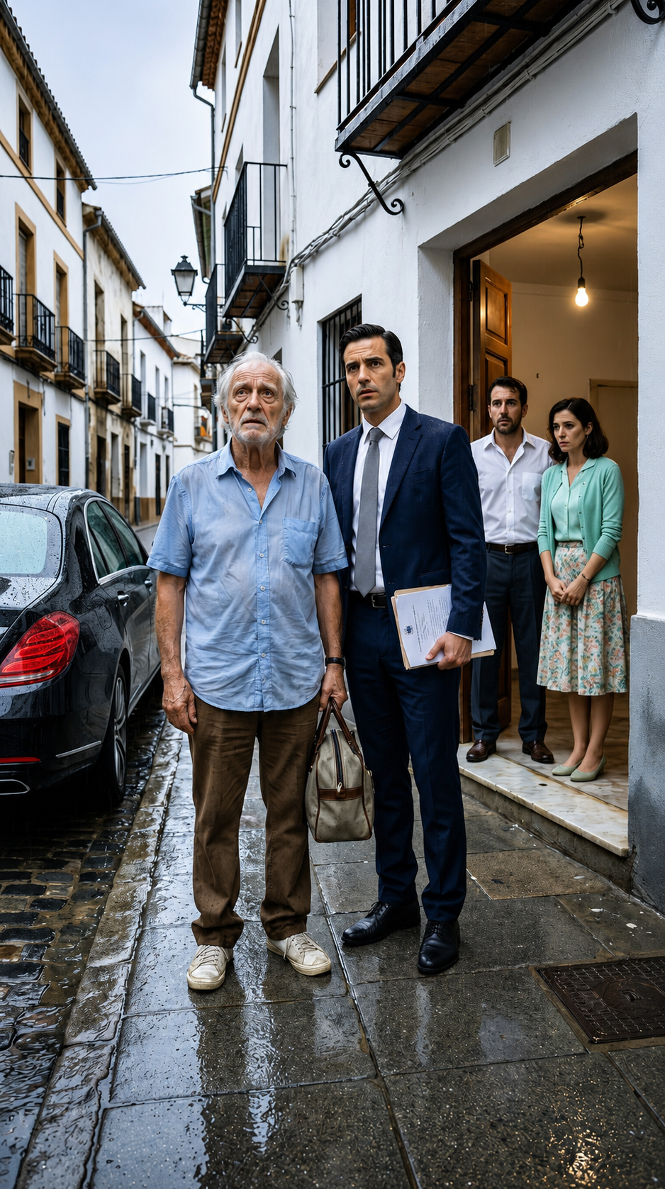Su Hijo Vendió La Casa Y Lo Echó A La Calle Bajo La Lluvia… Pero El Abogado Reveló Que Nunca Le Perteneció