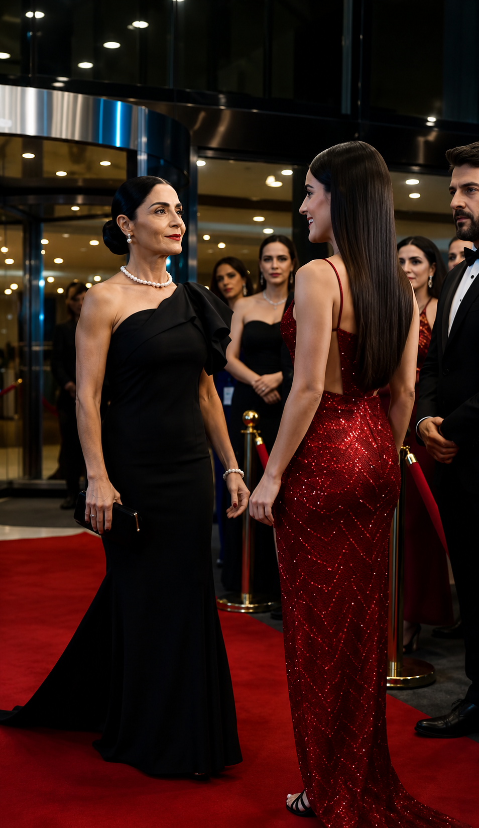 La Joven Del Vestido Rojo Se Burló De La Mujer En La Alfombra Roja… Pero No Sabía Que Ella Era La Dueña De Toda La Gala