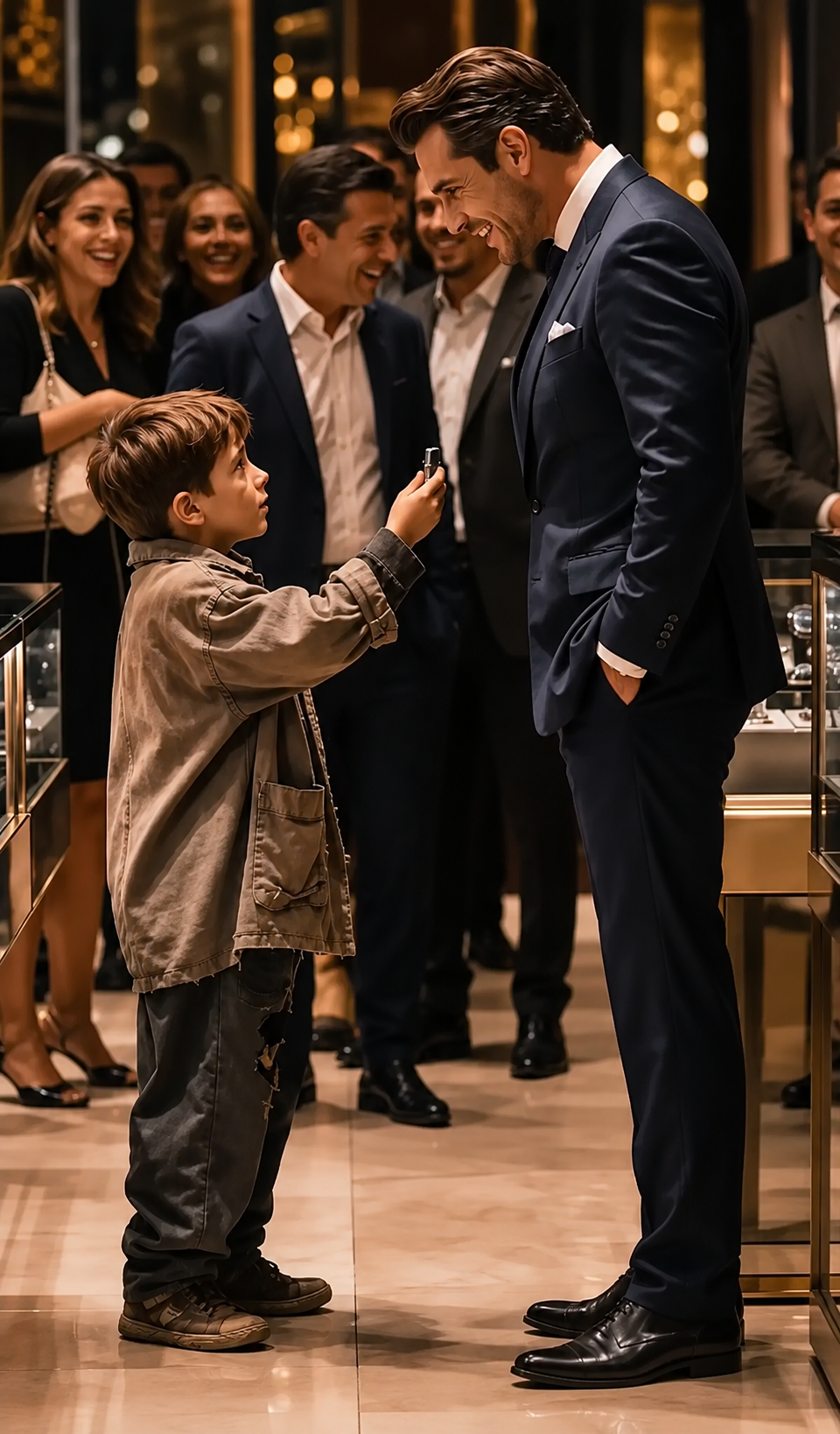 El Millonario Se Rió Del Niño Sucio Que Le Mostró Un Encendedor… Pero Al Ver Las Iniciales, Su Rostro Se Quedó Sin Color