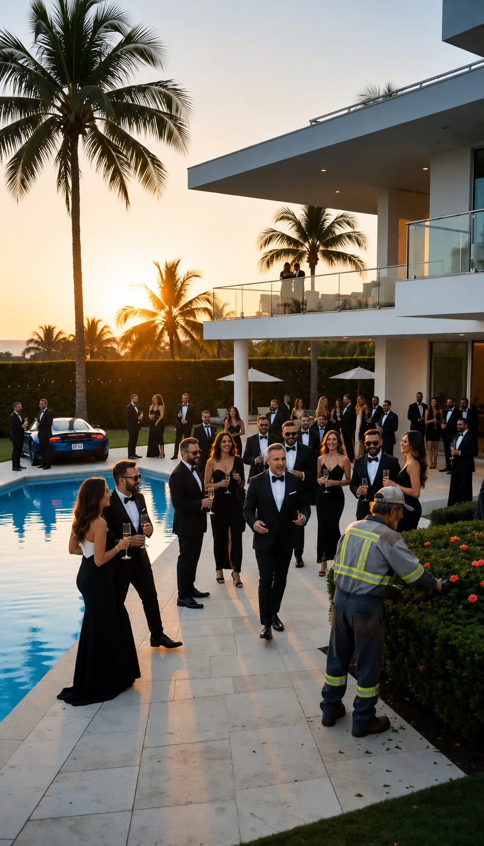 El Millonario Le Tiró Dinero Al Jardinero Pobre Para Callarlo… Pero Cuando Vio La Foto Vieja, La Fiesta Entera Quedó Helada