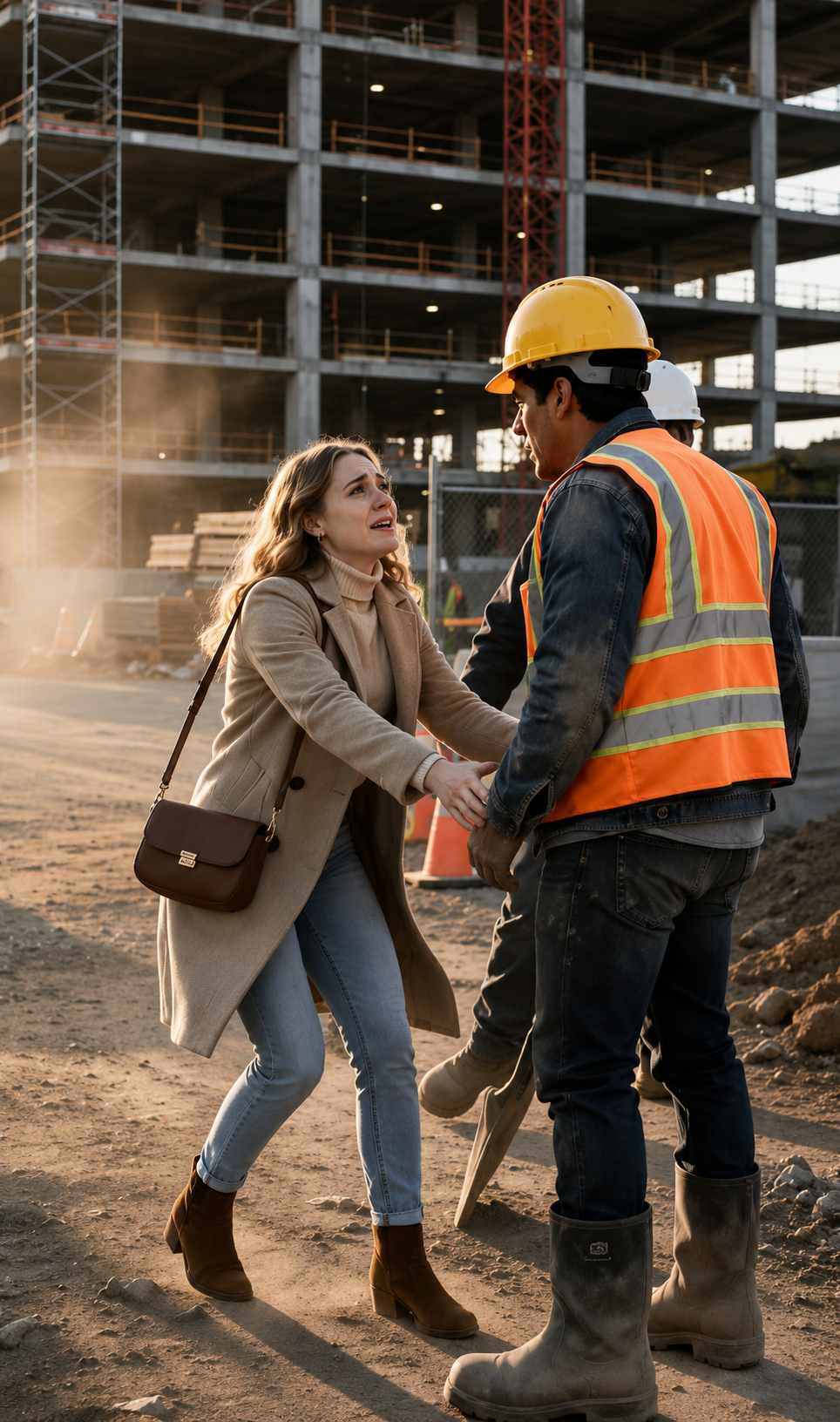Everyone At The Construction Site Froze When She Asked For One Worker… Because Her Mother’s Photo Revealed She Was His Daughter