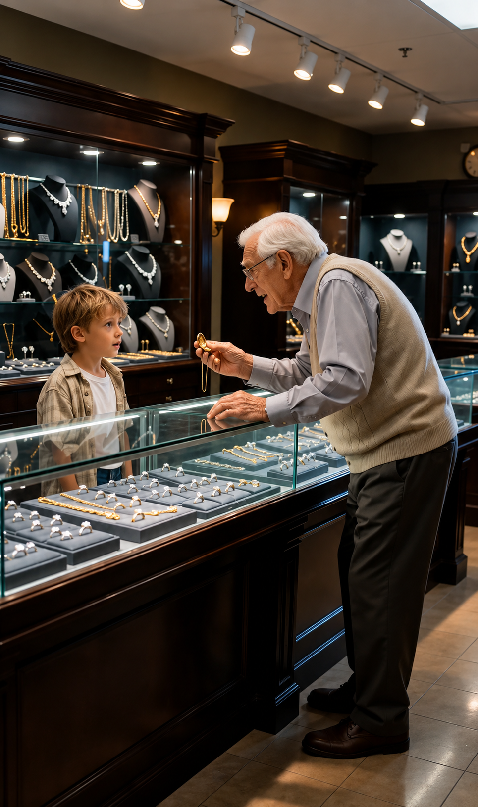 The Boy Tried To Sell His Mother’s Locket For Medicine… But The Jeweler Opened It And Whispered, “That’s My Daughter”