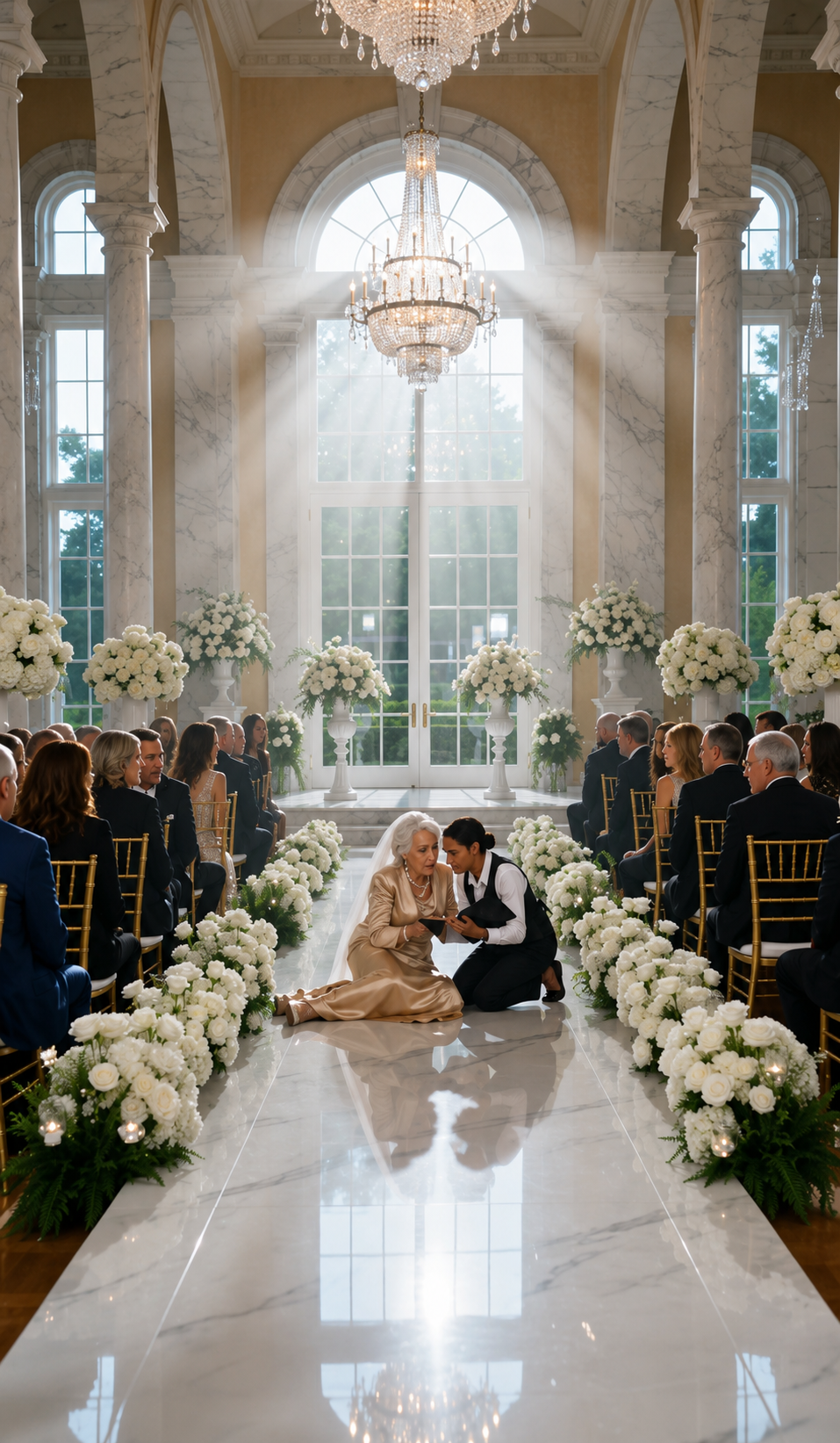 The Wedding Froze When The Server Raised Her Hand… Because The Ring On Her Finger Proved She Was The Real Calder Heir