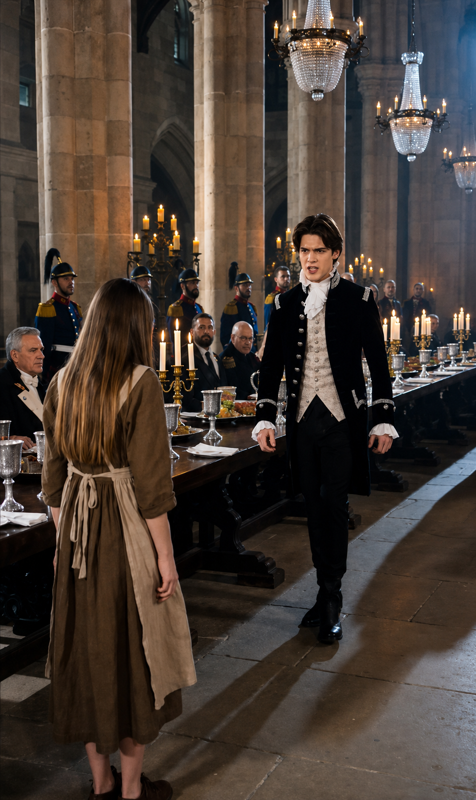 The Young Prince Humiliated The Poor Kitchen Girl… Until Her Silver Pendant Revealed She Was The Lost Princess