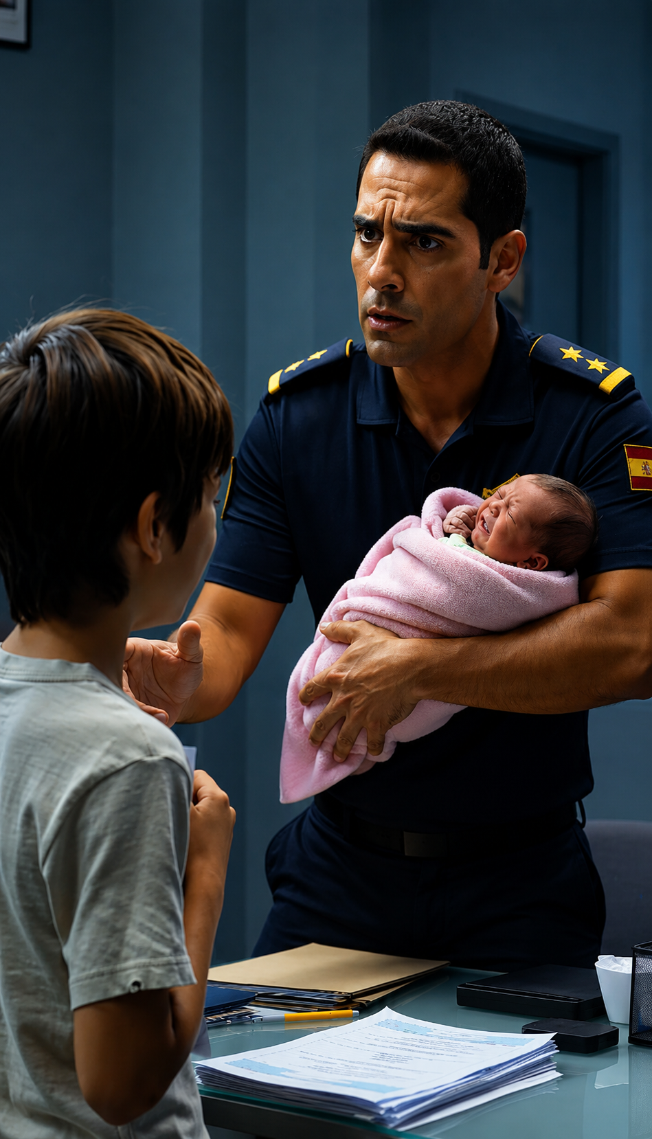 El Niño Llegó A La Comisaría Con Papeles Del Hospital… Y El Policía Descubrió Que Su Madre Nunca Había Salido