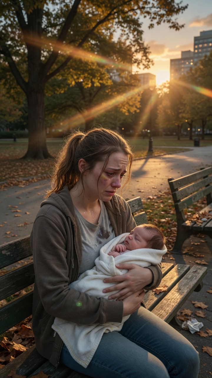 The Wealthy Man Found A Crying Woman In The Park… But The Baby’s Bracelet Had His Last Name