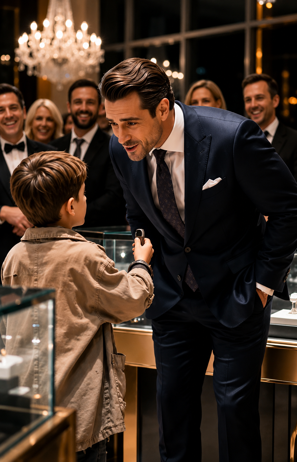 The Millionaire Laughed At The Poor Boy In The Hotel Lobby… But The Bracelet On The Child’s Wrist Made Him Turn Pale
