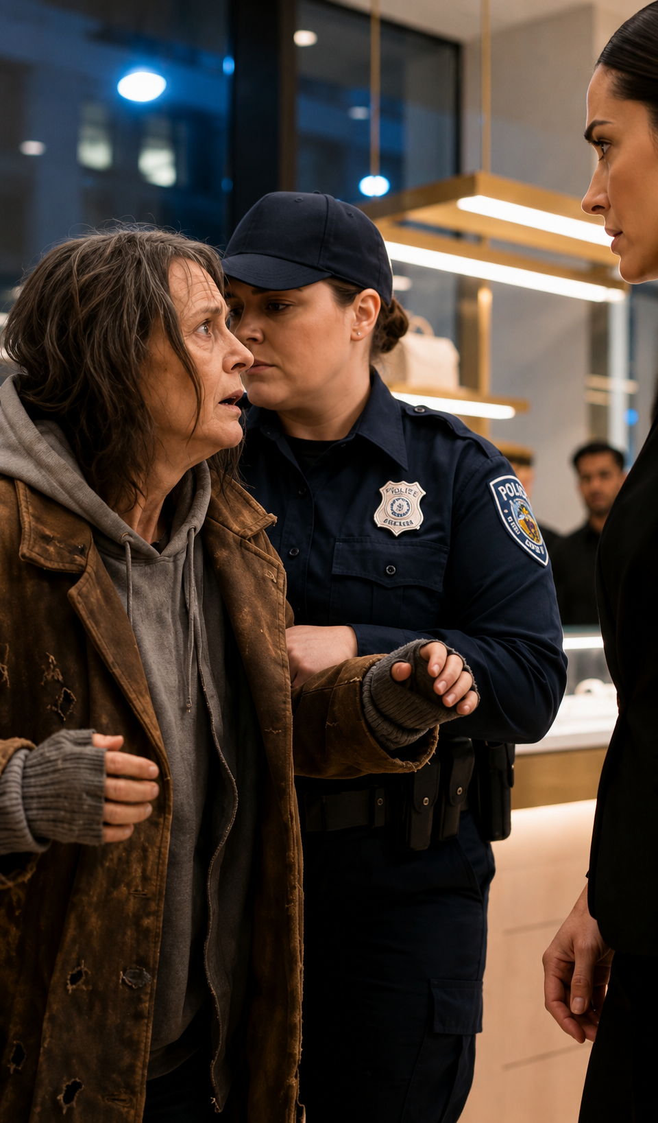 No One Noticed The Homeless Woman In The Luxury Store… Until The Pendant On Her Chest Made The Manager Whisper, “That’s The Owner’s Missing Daughter”