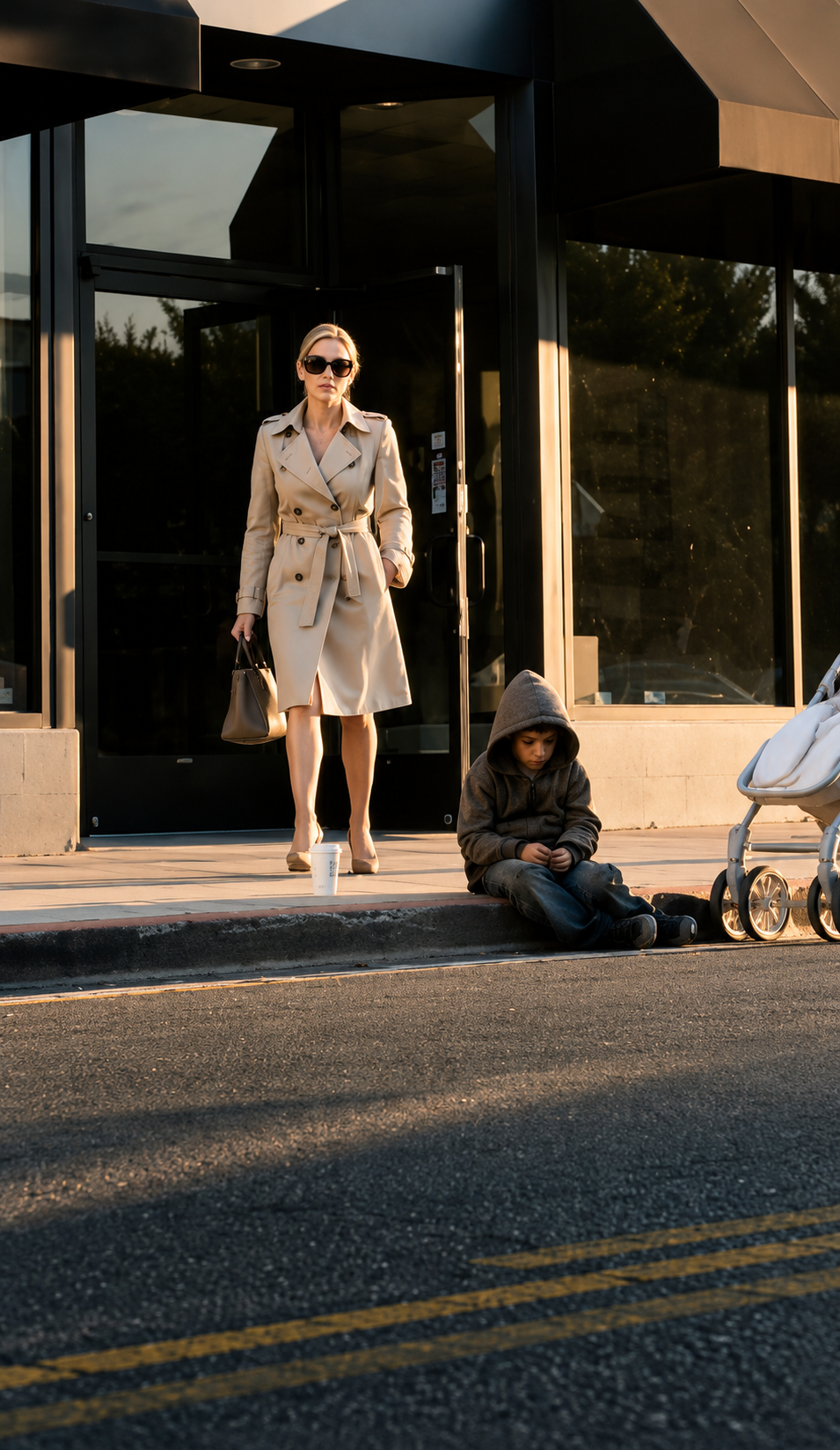 The Rich Mother Thought The Poor Boy Was Trying To Steal Her Baby… Until He Pushed The Stroller Away From A Speeding SUV